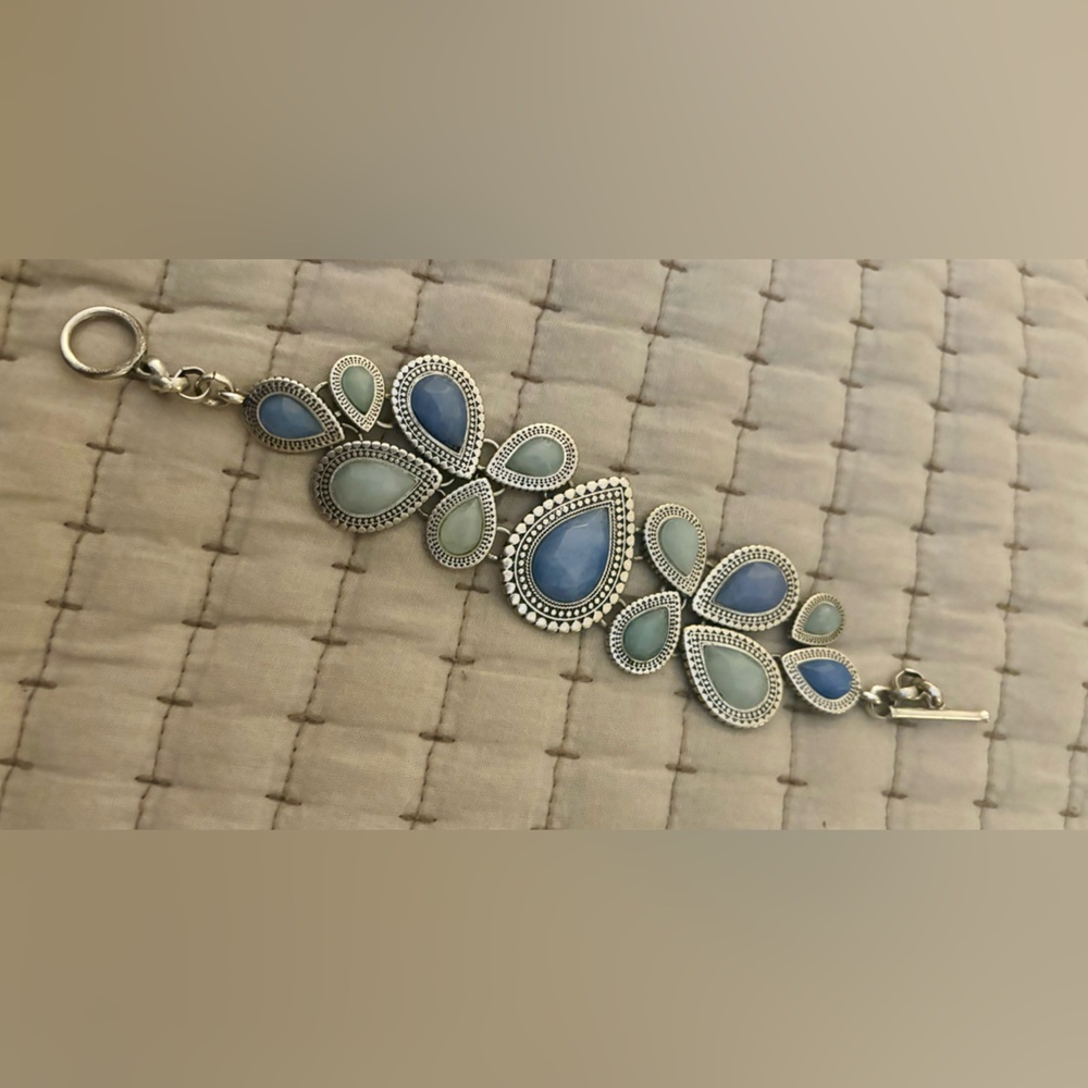 Lucky Brand blue paisley bracelet